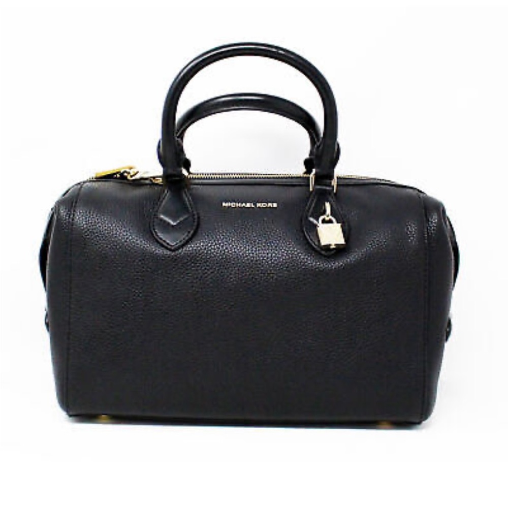 Authentic Michael Kors Grayson Satchel black & gold